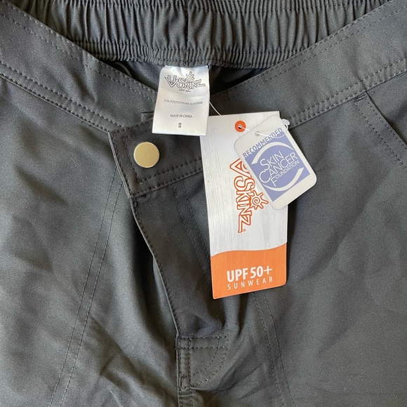 UV Skinz-NWT-women’s black side tie capri beach pants - Picture 9 of 14